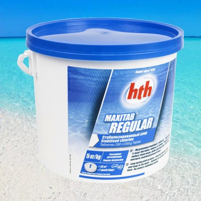Таблетки тривалої дії hth Maxitab 5 кг 200г